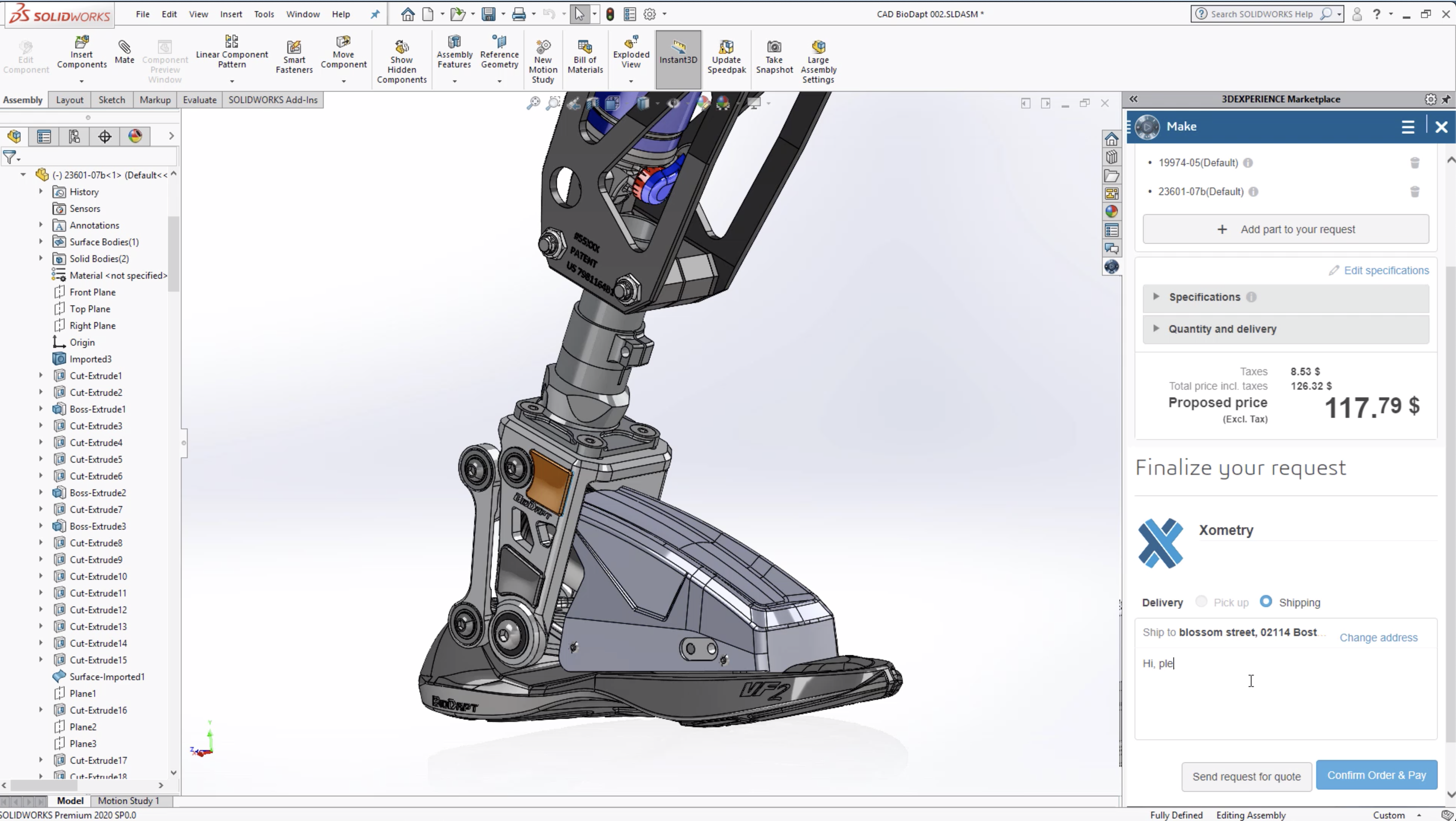 Screenshot 3D Printing > Dassault Systèmes® 