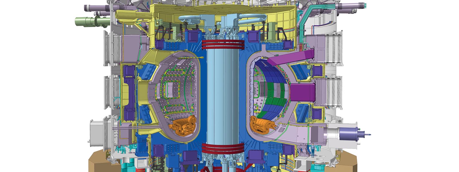 Iter tokamak cutaway