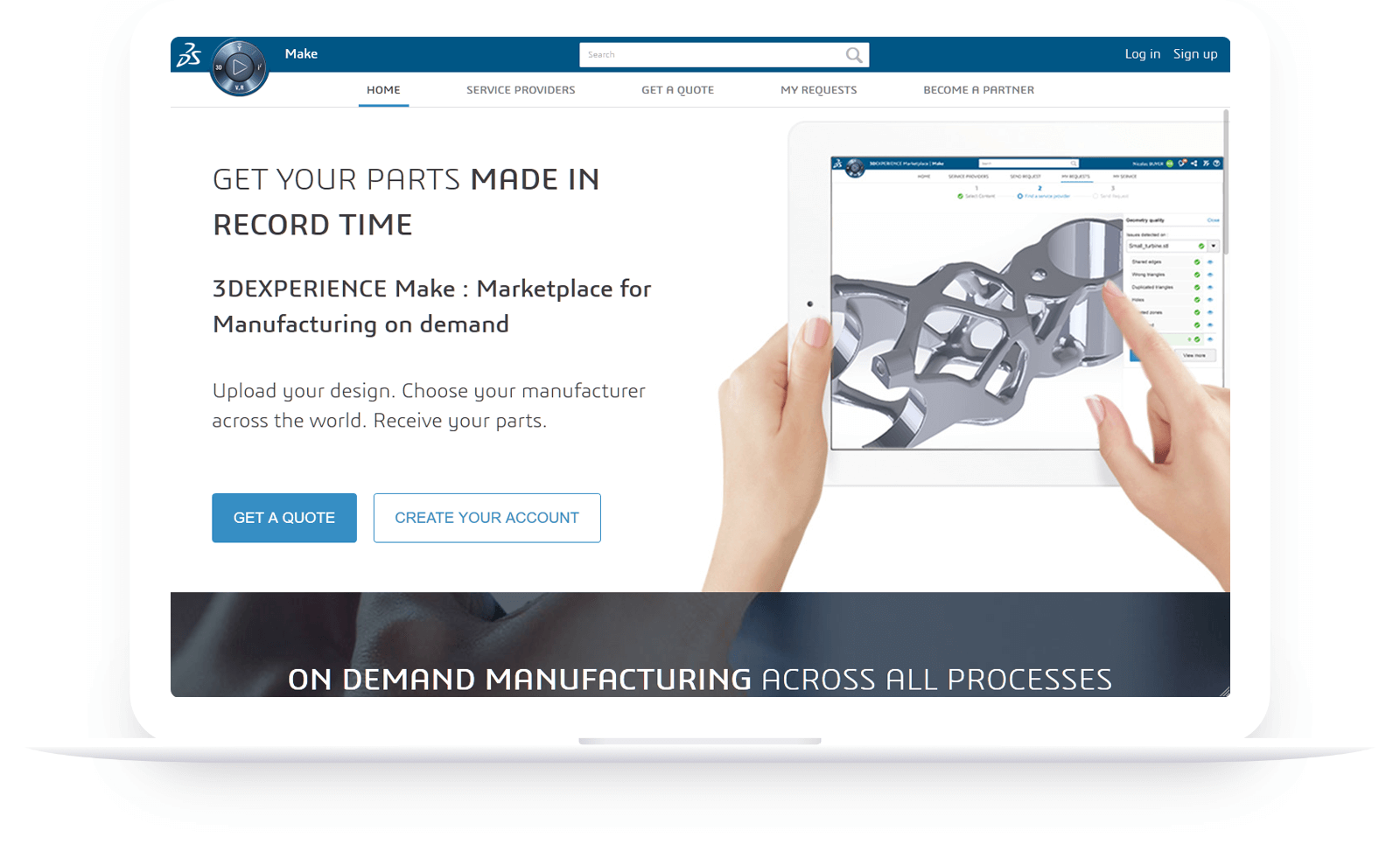 3DEXPERIENCE Make On Demand Manufacturing