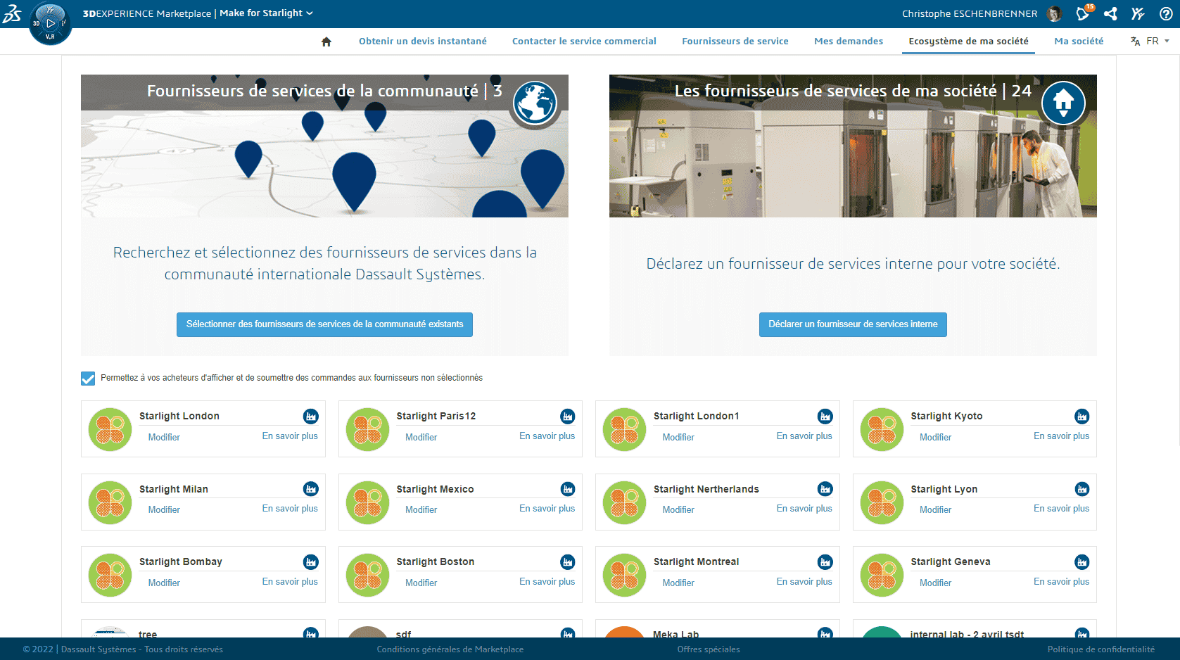 3DEXPERIENCE Make Enterprise page d'accueil - 3DEXPERIENCE Make