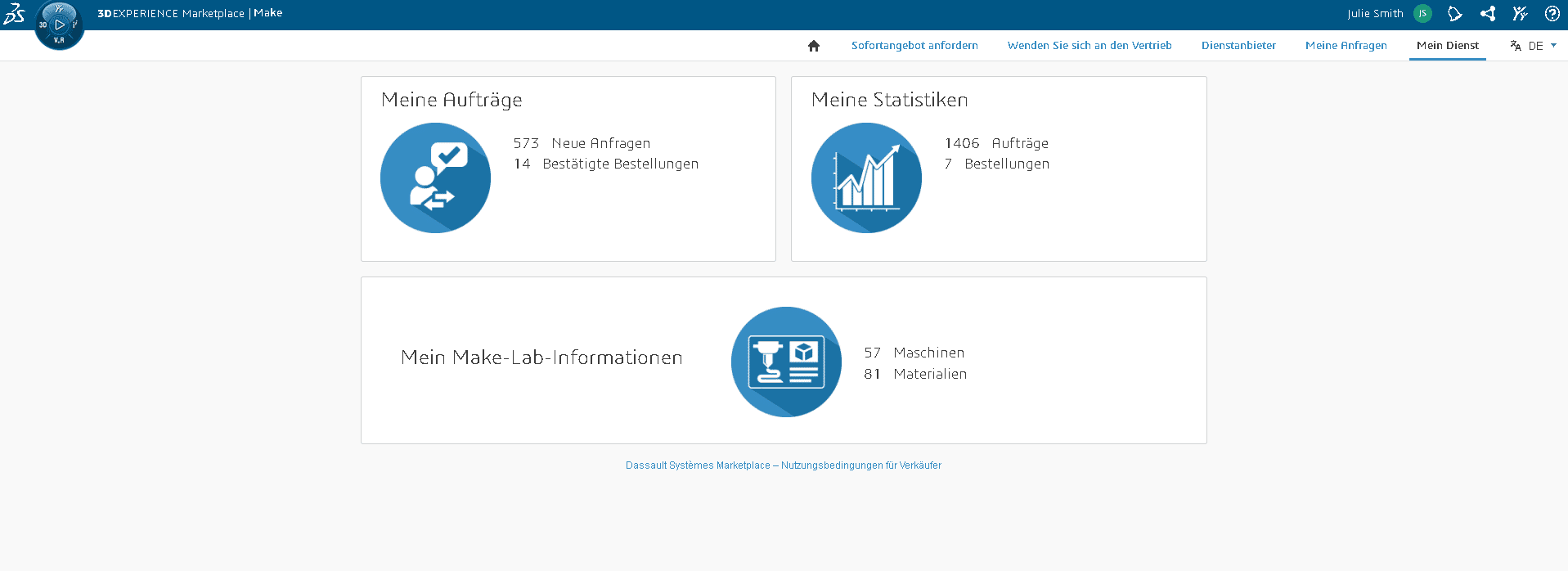 Einführung Mein Service Verkäuferakademie - 3DEXPERIENCE Make