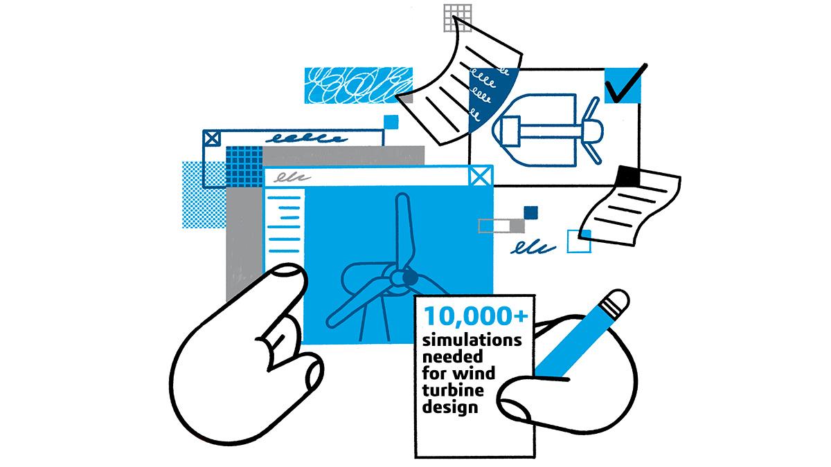 Wind farms - 10K+ wind turbines simulations > Dassault Systèmes