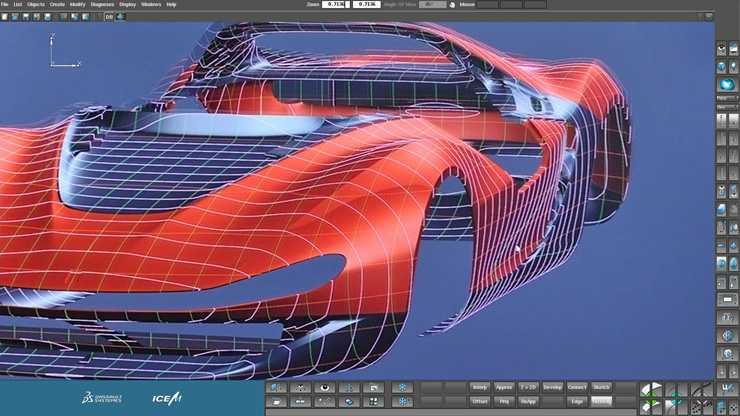 ICEM Surf for Education Visual Car > Dassault Systèmes