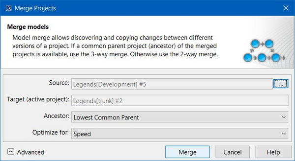 merge projects dialog > Dassault Systemes