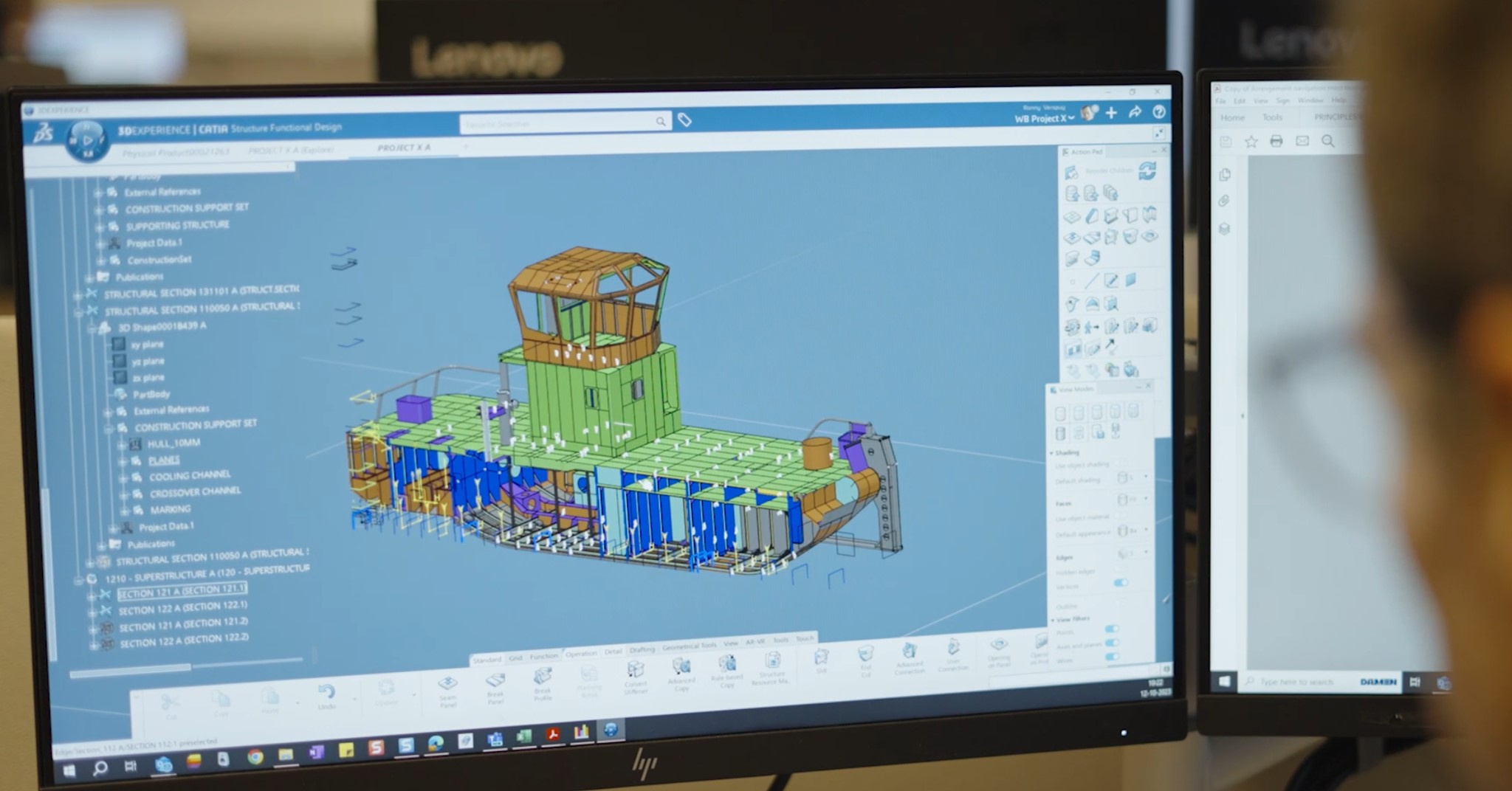 Damen virtual 3DEXPERIENCE virtual twin digital shipbuilding > Dassault Systemes