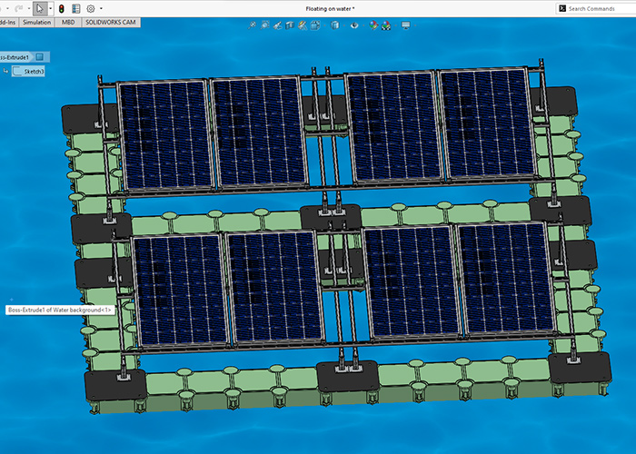 Edu Student Project Floating Power Plant Picture 2 > Dassault Systèmes