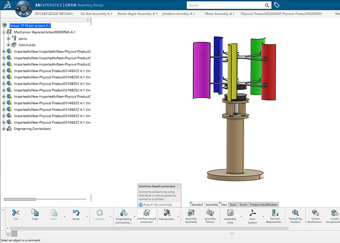 Edu Student Project Levitating Windmill Picture 1 > Dassault Systèmes