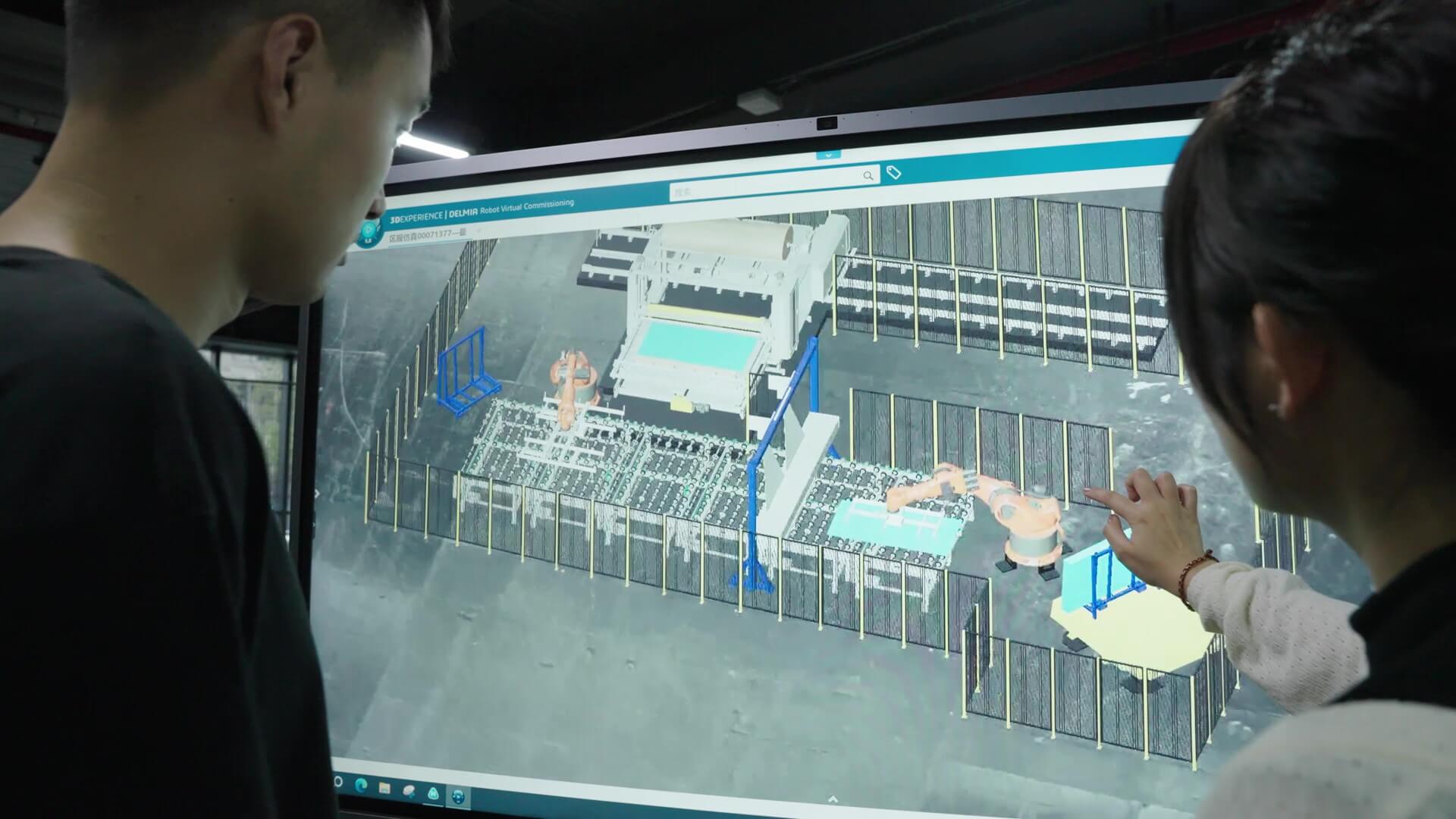 robot virtual commissioning - CNBM Robotics - Dassault Systemes