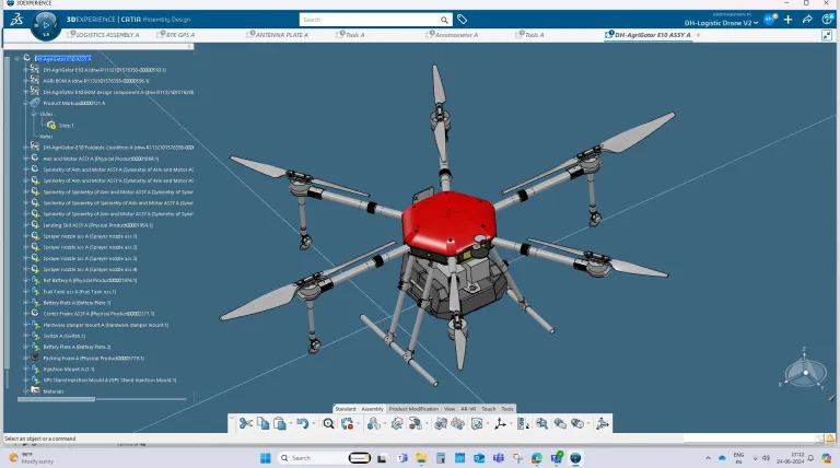 3DEXPERIENCE CATIA - Dhaksha Unmanned Systemes > Dassault Systèmes