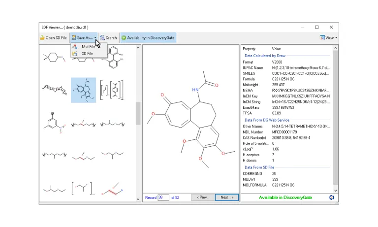 BIOVIA Draw Features > Dassault Systemes