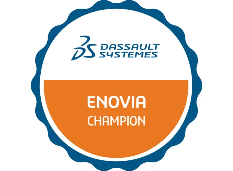 ENOVIA User Champion プログラムのバッジ