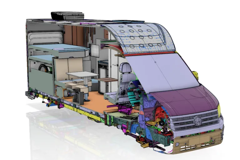 Kiwi Van vehicle cross section > Dassault Systèmes