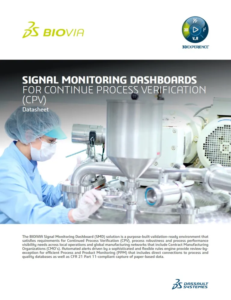 BIOVIA Discoverant Signal Monitoring Dashboards > Dassault Systemes