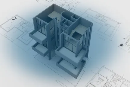 3d model drawings of three story building units sketch-up file - Cadbull